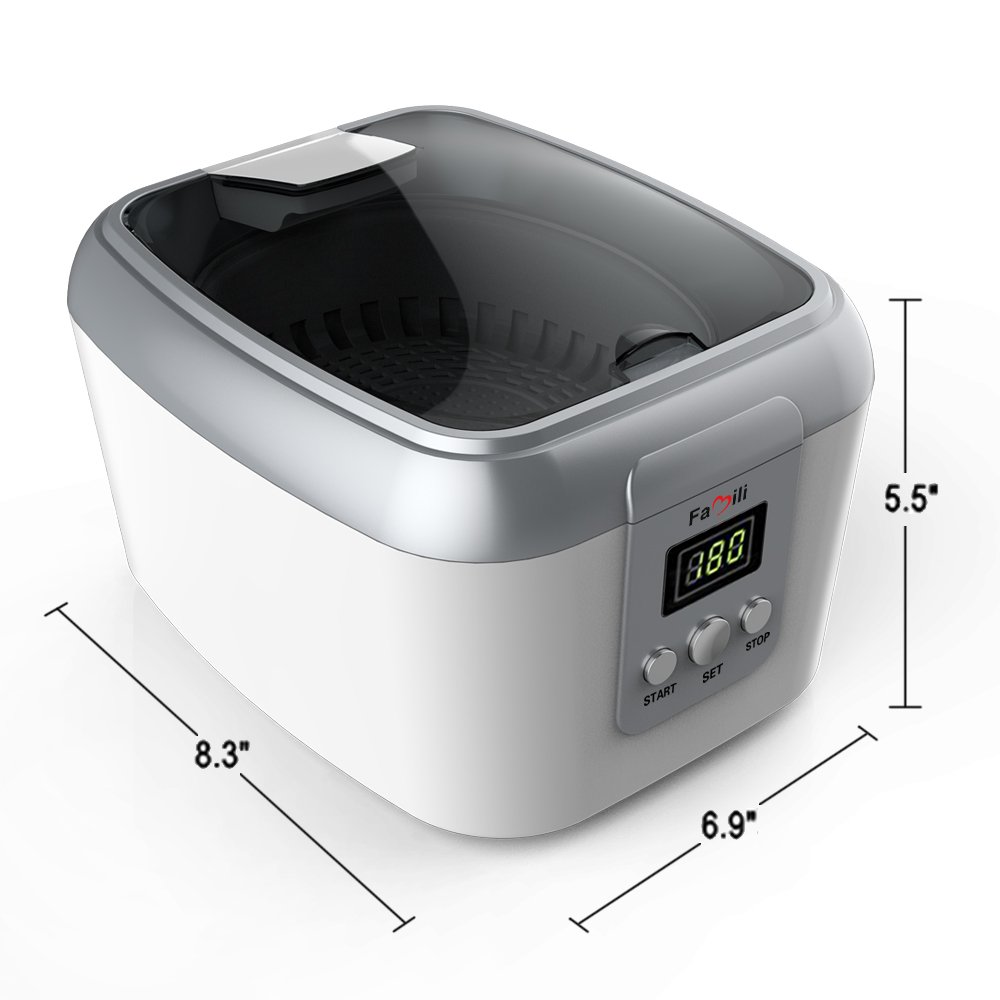 CO-Z 3L Limpiador Ultrasónico Digital 120W Limpiador Ultrasónico con  Temporizador Digital de Acero Inoxidable para Joyas… - Multicleaners